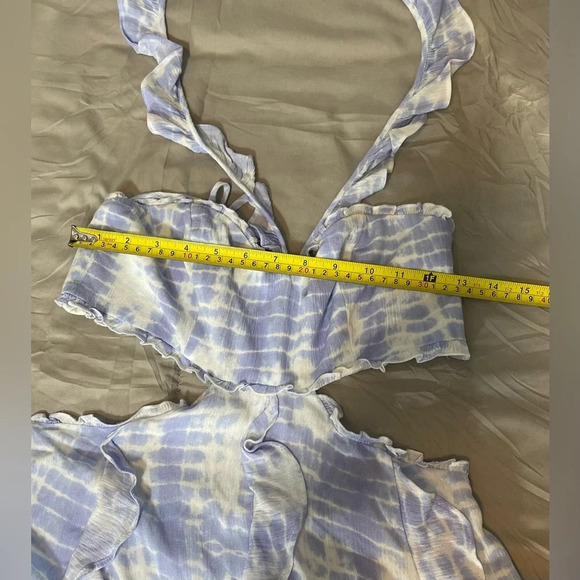 Majorelle Lilliana Mini Dress in Periwinkle Tie Dye Medium Summer Party Boho - Picture 15 of 16